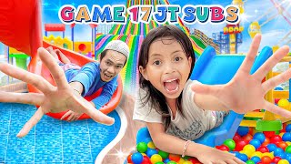 RAYAKAN 17 JUTA SUBS!! LEIKA & TOMPEL CARI STIKER RAHASIA DI PLAYGROUND!! 🔍🎢