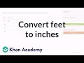 Converting Feet to Inches