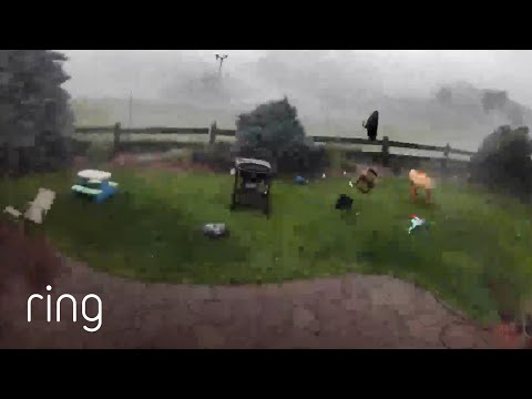 Ring Cam Records Powerful Tornado As it Moves Past a Home! | RingTV