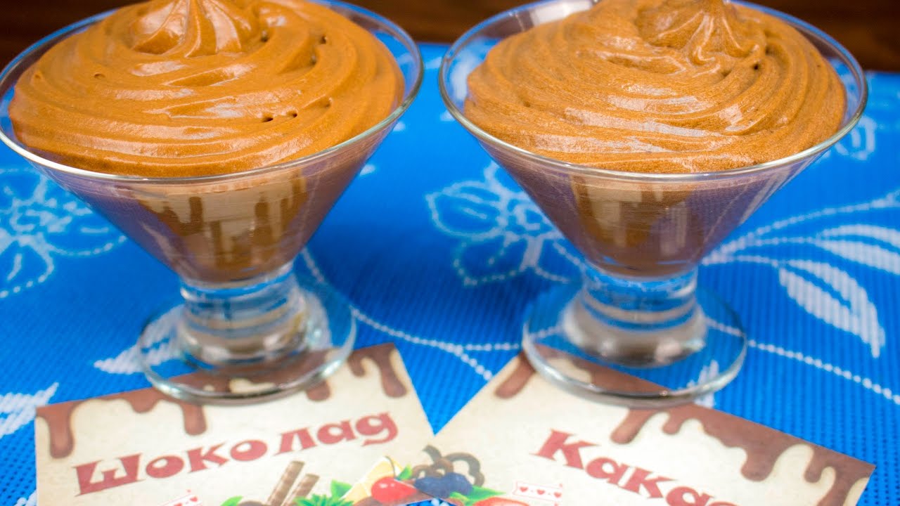 Шоколадный заварной крем. Два варианта. Сравнение рецептов / Chocolate custard