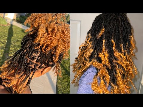 COMBING OUT MY LOCS?! ✂️ LET’S CATCH UP! ➕ MAKE KALE CHIPS WITH ME! BLONDE CURLY LOCS, 2 years in 🤩