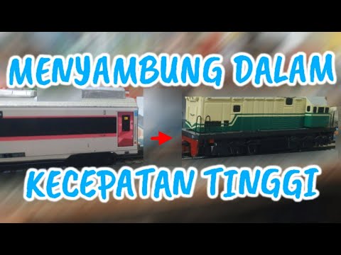 DRAMATIS Proses Menyambung Gerbong Saat Kereta Berjalan Kencang 😱