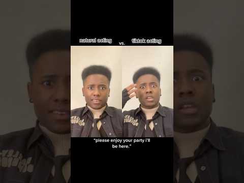 WHICH SIDE FITS MORE?! Natural or Tiktok? #pov #acting #shorts