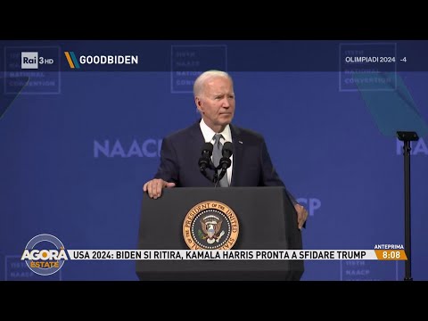 Biden, il passo indietro nella corsa alla Casa Bianca - Agorà Estate 22/07/2024