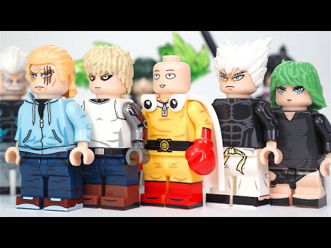 LEGO One-Punch Man | ワンパンマン | Saitama | Genos | Silver Fang | Garou | Tasumaki Unofficial Minifigure