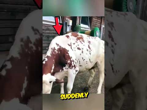 This cow is very excited❤️ #shorts