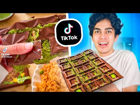 جربت اصنع شوكولاتة دبي بالكنافة 🍫 اغرب اكلات الترند!!