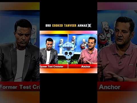 Anchor Cooked Tanveer Ahmad☠️#indvspak #shorts #asiacup