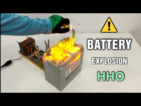 Simple Hydrogen Generator from Car Battery - HHO Generator