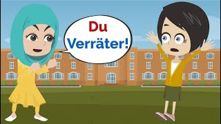 Yaras und Lisas BRUTALER STREIT - Deutsch lernen