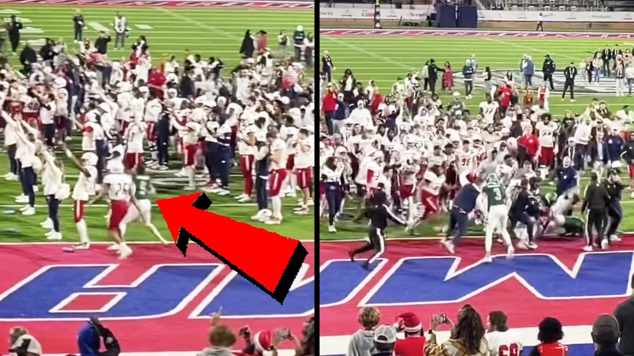 Sucker-Punch Ignites All-Out Brawl at College Football Game