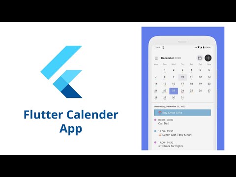Flutter Calendar App with Events Organizer Functionality – Flutter 2 Web, Android & iOS App Tutorial