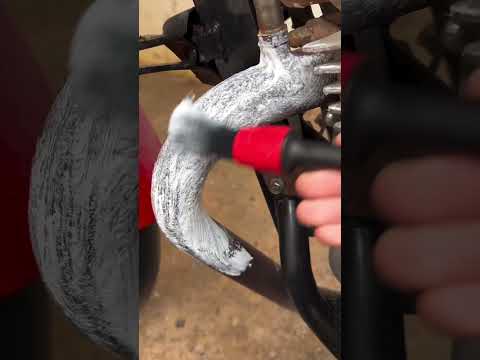 Clean exhaust with toothpaste ✅