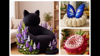 Crochet Lazy Sofa Ideas | Cozy Home Inspiration#design #crochet #lazysofa