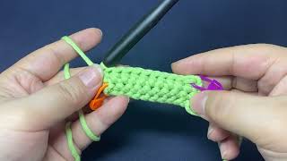 9. Half double crochet（hdc）