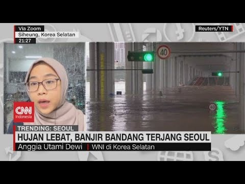Hujan Lebat, Banjir Bandang Terjang Seoul