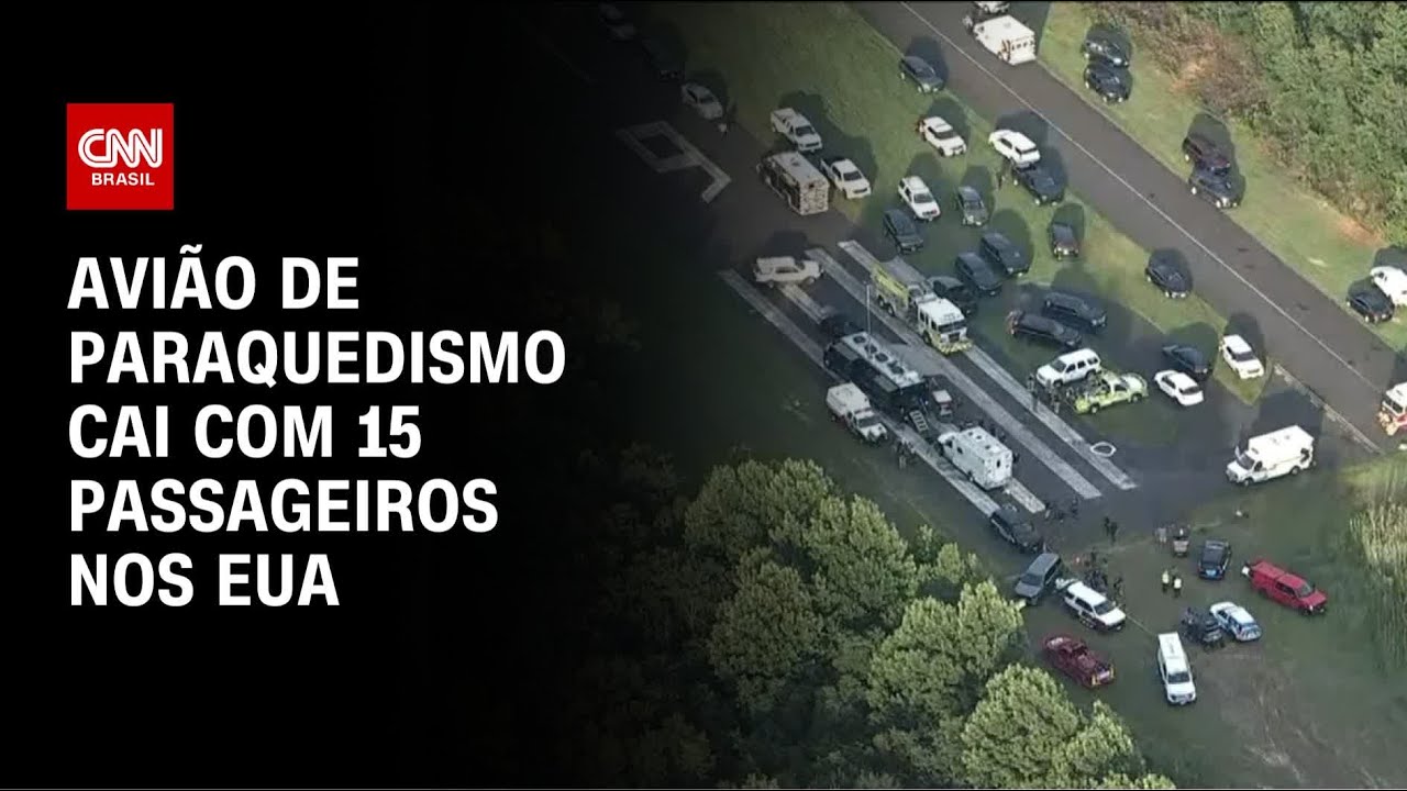 EUA Avião de paraquedismo cai com 15 pessoas a bordo | CNN ARENA