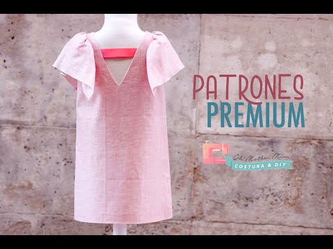 PATRONES PREMIUM: Vestido rosa encerado (tallas de 9 meses hasta 8
años)
