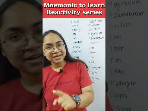 Reactivity Series in 1 minute | Mnemonic to learn Reactivity Series