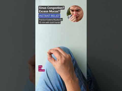 Kubera Mudra helps in decongesting frontal sinuses. #kuberamudra #mudra #mudratherapy #yoga #sinus