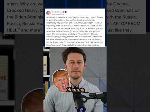 OH NO: Trump appears to CONFIRM he’s in the Epstein files! #shorts