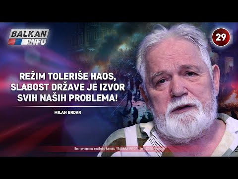 INTERVJU: Milan Brdar – Režim toleriše haos, slabost države je izvor svih problema! (14.7.2025)