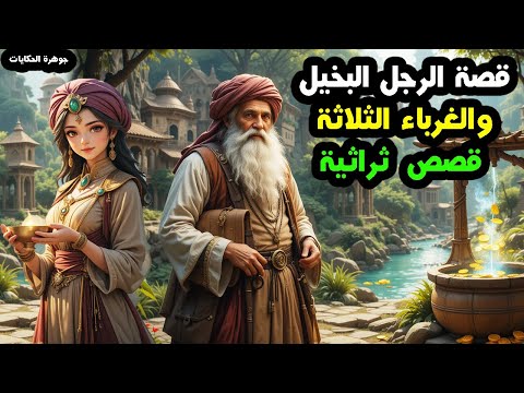 قصة الرجل البخيل والغرباء الثلاثة وحيلة الملك العجيبة قصتين خيالية مسموعة قبل النوم #قصص #قصة