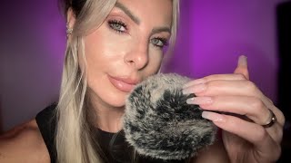 ASMR Super Clicky Whisper Ramble What I Did This Summer While Barely Touching The Fluffy Mic 
