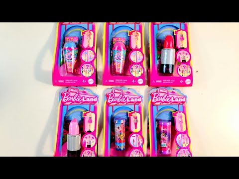 [ASMRtoys] Unboxing Barbie Mini Land Lipsticks Color Reveal Collection