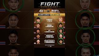 The Inner Circle 30 & ONE Friday Fights 170 Fight Numerology Predictions Best Picks #onechampionship