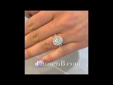 1.8 ct Oval Diamond Double Edge Halo