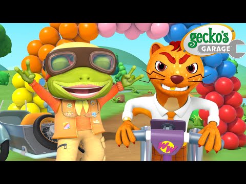 Weasel Cheats, But Grandma Wins the Race! | Gecko's Garage 🚚 | Toddler Fun Learning