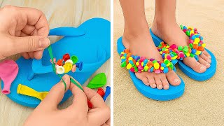 🌞 تعشق الأحذية الملونة؟ 💖✨ حيل صيفية ونصائح للعناية بالأقدام لا تفوتك!