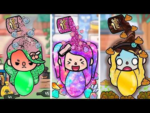 Diamond Hair Girl Make Everything Become Diamond | Toca Life Story | Toca Boca