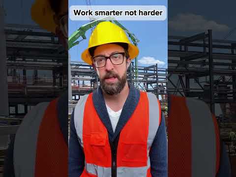 Work smarter not harder #adamrose #construction #engineering  #workers