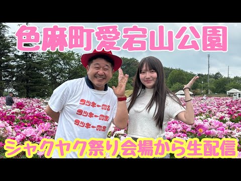 色麻町愛宕山公園シャクヤク祭り会場から生配信!!