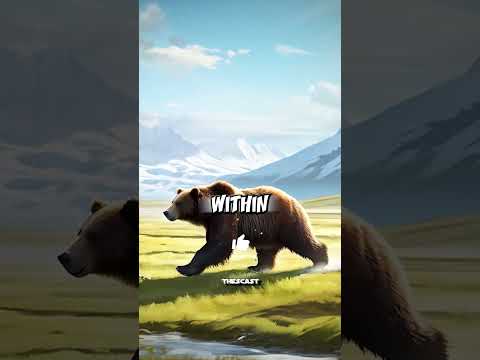 Pack of Wolves Taking Down a Grizzly Bear #alaska #wolf #bear #shortsfeed