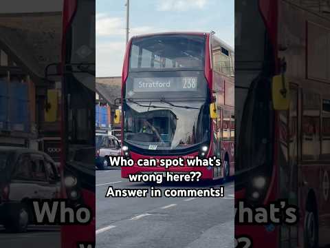 Who can spot what’s wrong here?? Answer in comments! #buses #automobile #alexanderdennis #travel