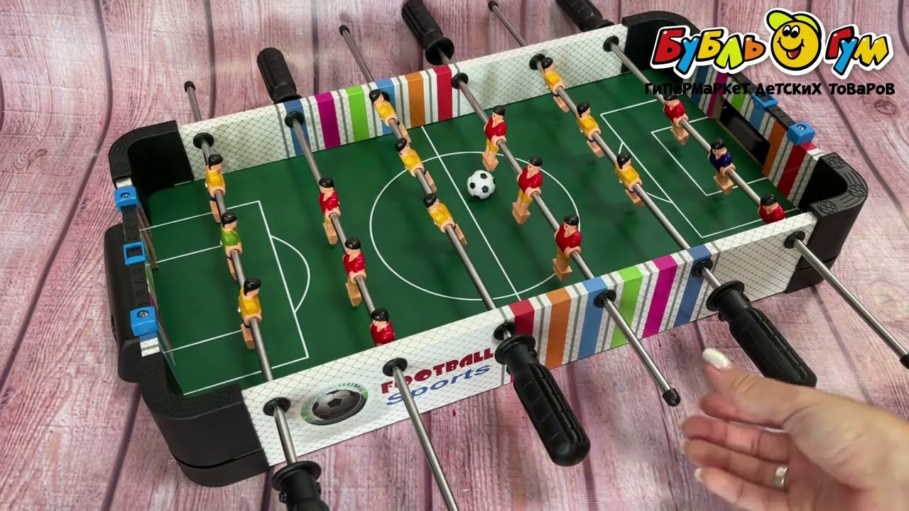Игра настольная Футбол 46х7х25,5см с 6лет - видео