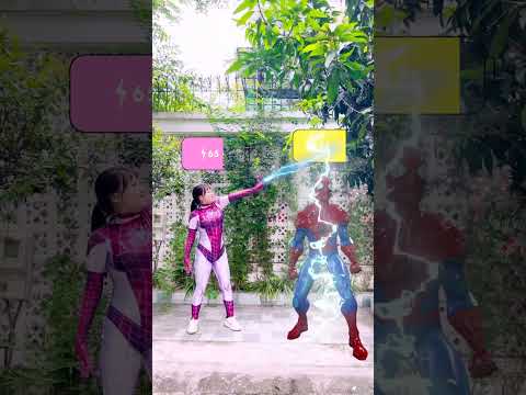 Spider-Man Punch | Spiderman transforms into Super Spider-Man and fights Bad Guy #short #spiderman