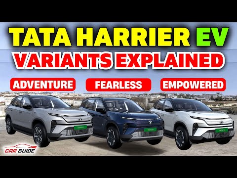 Tata Harrier Electric Variant Explained - Base to Top 🔥 Adventure - Fearless - Empowered 🤯