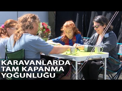 İstanbul’da Tam Kapanmayı Karavanlarında Geçiriyorlar