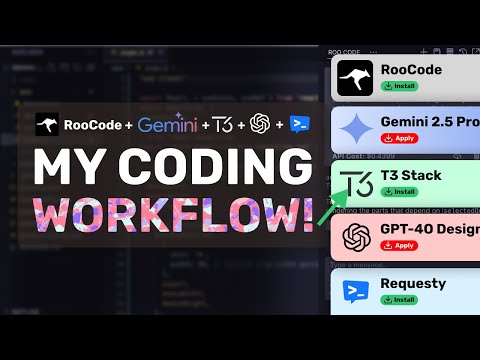 My AI Coding Workflow: How I PERSONALLY DO AI CODING! (RooCode, Gemini 2.5, T3 Stack, Requesty, etc)