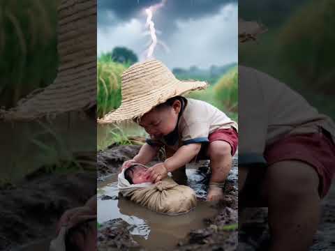 When a Baby Cries… Another One Saves | AI Short Film | Cute Crying Baby Rescued #rescue #ai