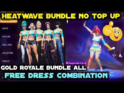 HEATWAVE VIBE BUNDLE BEST COMBINATION | NEW GOLD ROYALE DRESS COMBINATION | GOLD ROYAL DRESS UP 2024