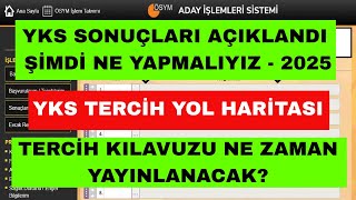 2025 YKS Tercih Yol Haritası - YKS Tercih Kılavuzu - YKS Tercih Nasıl Yapılır