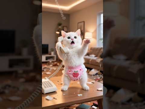 💥 Kitten's Dino Disaster: When Apologies Turn into Chaos 🐾🦖