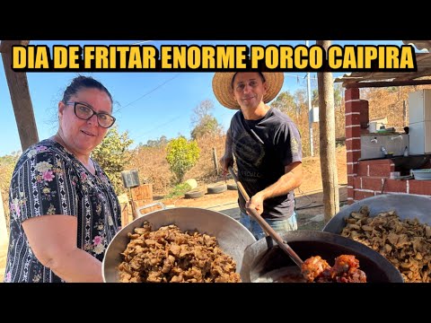 DIA DE FRITAR ENORME CAPADÃO NO SÍTIO DO VALDEIR