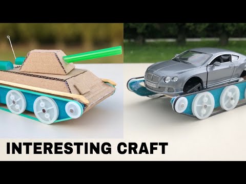 2 Projects you can make at home | crafts that are useful | how to make tank and car tank | Tutorial