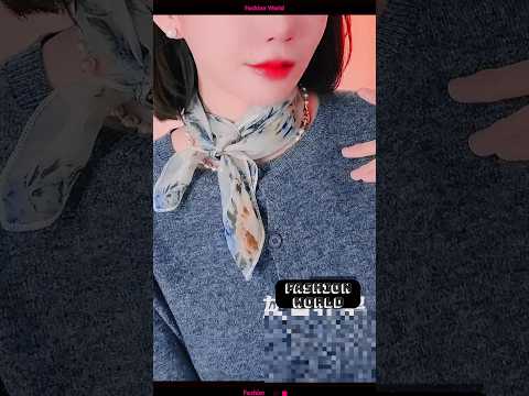 Paris chic scarf tying